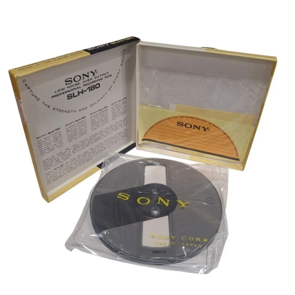 Sony SLH-180 Professional Recording Tape Vintage Low Noise High Output Polyester